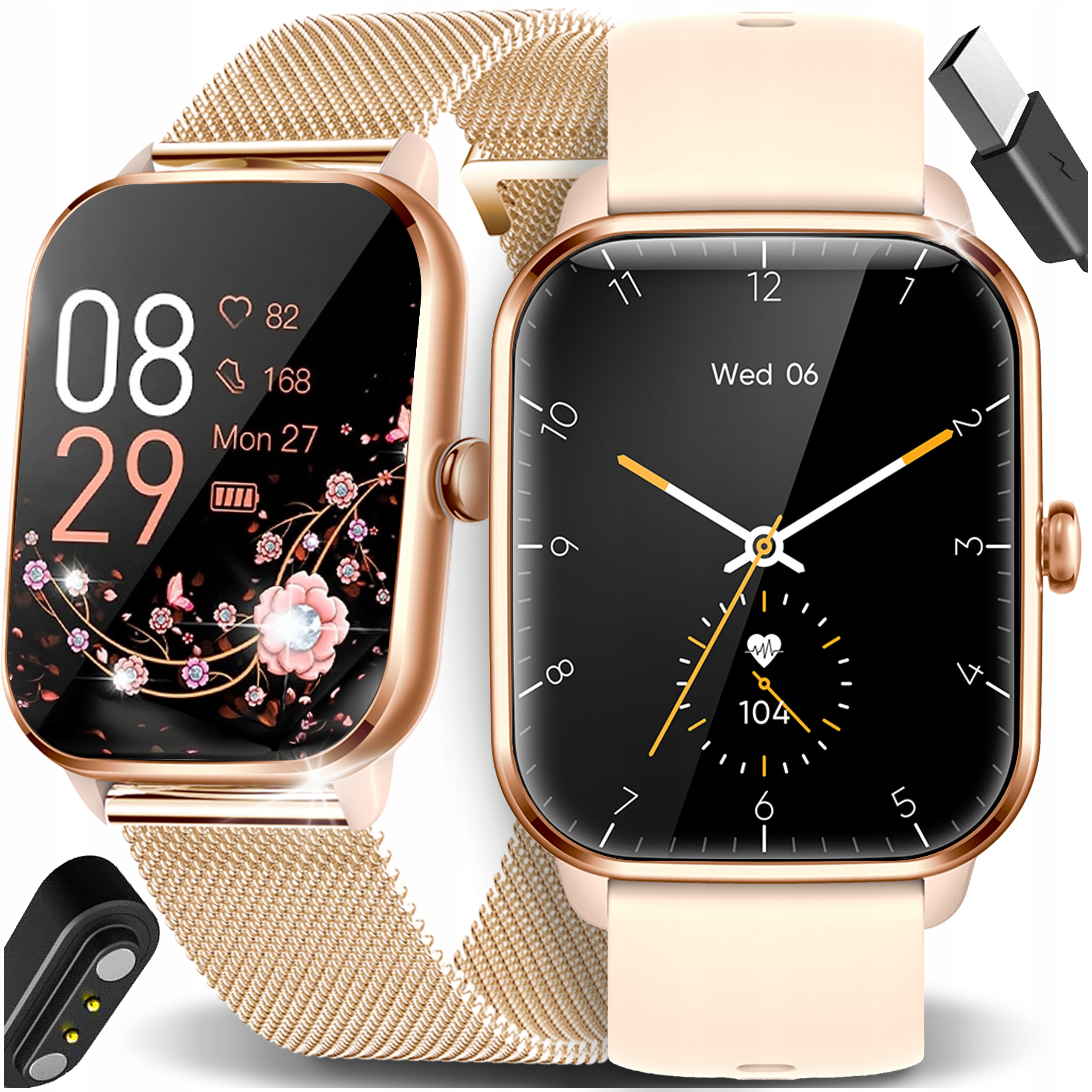 Inteligentné hodinky Linwear LW61 zlaté